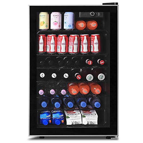 BEVERAGE-AND-WINE-COOLER-44CUFT-Mini-Fridge-Glass-Door-for-Soda-Beer-or-Wine-Glass-Door-Small-Drink-Dispenser-Machine