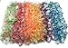 Oojami Hawaiian Luau Party Leis - 12 Pack of Tropical Flower Lei Necklaces for Beach Parties, Decorations and Costumes