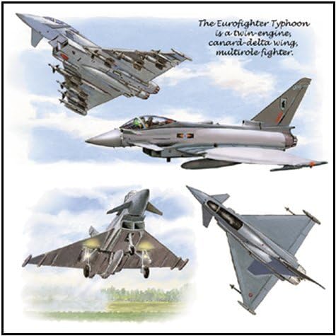 Aircraft Fridge Magnet (Eurofighter)