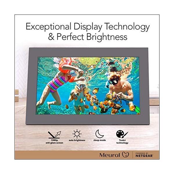 Meural Smart WiFi Digital Photo Frame, 15.6″ HD Instant & Private Photo Sharing 16 x 10