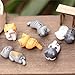 HuntGold 6x DIY Craft Cat For Fairy Garden Ornament Miniature Figurine Dollhouse Decor