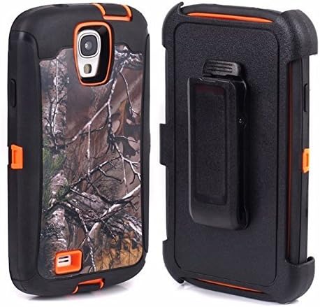 Huaxia Datacom Galaxy S4 case with Belt Clip Galaxy S4 I9500 Camoflauge case,Grass HD Tree Camo Emboss Printed Impact Resistant TPU Protective Soft Rugged Cover for Samsung Galaxy s4