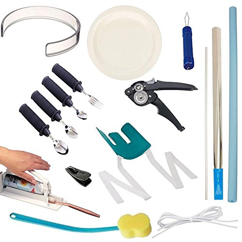 Sammons Preston Deluxe Stroke Kit, 13 ADL Items for Those in Recovery