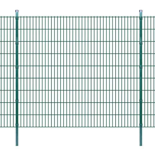 Festnight Doppelstabmattenzaun I Zaun Komplettset I Gartenzaun mit Pfosten 2008x1830mm | Zaunpaneel Metallzaun… – Bild 4