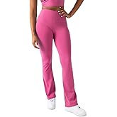 YITTY Active Women's Ultraluxe Kick Flare High Waist Legging, Athleisure, 4-Way-Stretch, Beach Party, XXL/1X, Regular | 32" Inseam