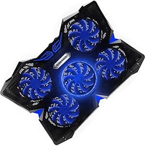 E-PRANCE-Cooling-Pad-Gaming-Laptop-Cooler-USB-Powerful-Laptop-Cooling-Pad-with-5-Fans-Quiet-Slim-Light-Weight-Fits-for-14-17-Notebook E-PRANCE Cooling Pad Gaming Laptop Cooler - USB Powerful Laptop Cooling Pad with 5 Fans Quiet Slim, Light Weight Fits…