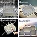 LeMotech ABS Plastic Junction Box Dustproof Waterproof IP65 Electrical Enclosure Box Universal Project Enclosure Grey with PC Transparent Clear Cover 9 x 5.9 x 3.4 inch(230 x 150 x 87 mm)