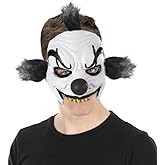 Supersoft Fearsome Clown MASK with Hair