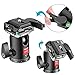 Neewer Camera Video Tripod Ball Head 360 Degree Rotating Panoramic Ballhead with 1/4 inch Quick Shoe Plate and Bubble Level for Tripod Monopod DSLR Camera Camcorder, Load up to 11 pounds/5 kilograms