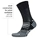 Balega Enduro V-Tech Crew Socks For Men and Women (1 Pair) (2017 Model), Black/Grey Heather, Large