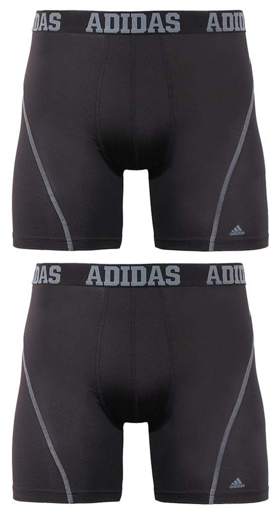 adidas Men's Sport Performance ClimaCool Boxer Brief Underwear (2 Pack)