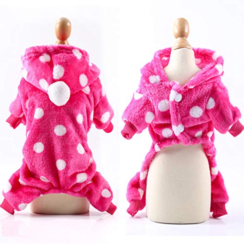 Aviat Pet Shirt Clothes,Thicken Plush Hoodies Pajamas for Dog Puppy Cat,Comfortable&Warm&Stylish Winter Costume Jacket Coat Craft Apparel Supply for All Female or Male Dogs/Pigs