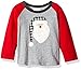 Mud Pie Baby Toddler Boys' Christmas Long Sleeve Raglan T-Shirt, Santa, LG/4T-5T