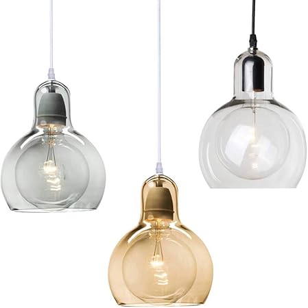 Amazon Lingkai ペンダントライト ガラス 天井照明 照明器具