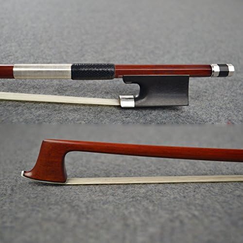 VingoBow Master Model Pure Silver Mounted Hard Pernambuco Violin Bow 4/4 Size New! Good Balanced and All Parts Professional Fitted, Art No.938V