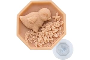 GRAINRAIN Chicken Mold Silicone Bar Soap Mold Animal DIY Craft Handmade Soap Candle Resin (11313)