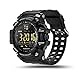 ROADTEC Digital Sport Smart Watches for Men,Bluetooth 4.0 Fitness Tracker Watch 5ATM IP67 Waterproof Support Call SMS Notification Pedometer Remote Camera for IOS Android (Black)