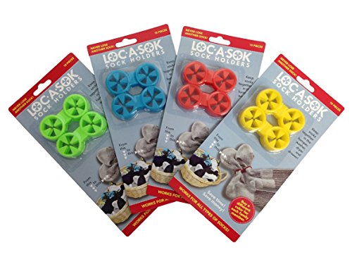 Loc A Sok Sock Locks (Pack of 40 - Green, Blue, Red and Yellow) - Thumbnail 5