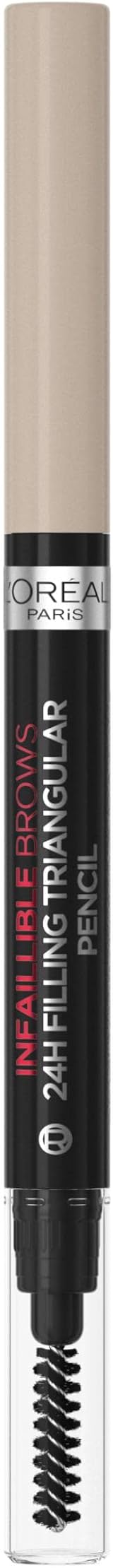 L'Oreal Paris Brow Liner Triangular Pencil Light Cool Blonde 8.0 24H Wear