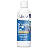 LIFE-FLO Magnesium Lotion - New, Improved Magnesium Chloride from Zechstein Seabed - Soothes Muscles, Joints When Massaged into Skin - Great for Kids, Hypoallergenic, 8oz Pack of 1, Vanilla