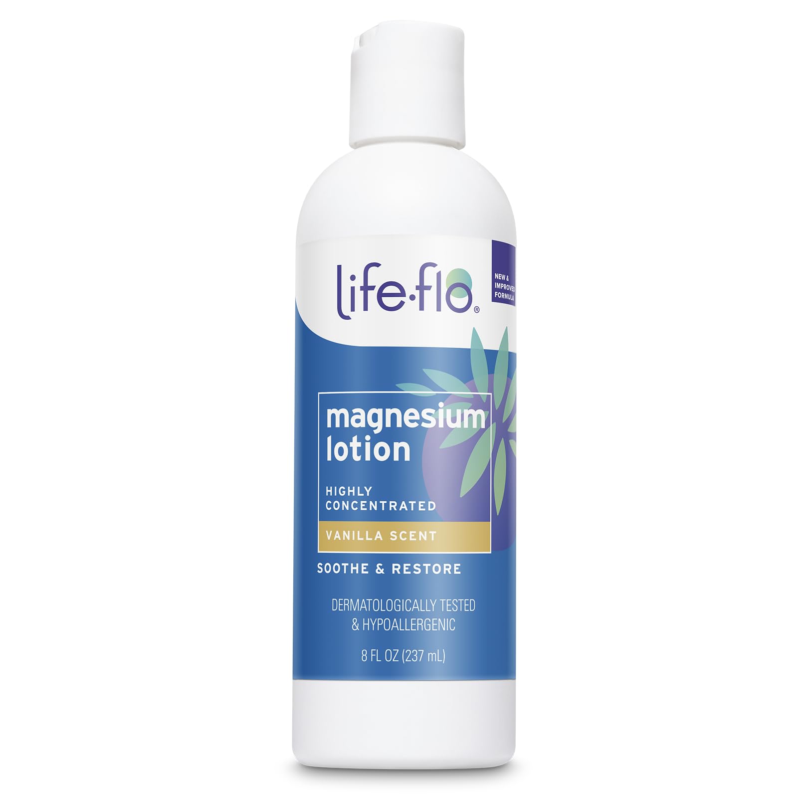 Life-Flo Magnesium Lotion | Magnesium Chloride Sourced from Zechstein Seabed | For Muscle Massage and Relaxation | 8oz