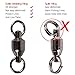 Dr.Fish Ball Bearing Fishing Swivels, Swivels Fishing Tackle Saltwater, Freshwater Stainless Heavy Duty Lure Leader Line Connector