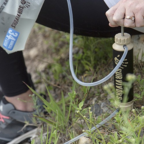 12 Survivors Hand Pump Water Purifier (Certified Refurbished)