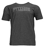 Puma Men's Short Sleeve Evostripe Tee (X-Large, Black Heather)