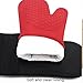 Heat Resistant Kitchen Oven Mitts 500 F With Non-Slip Silicone Cotton Set of 2,Oven Gloves and Pot Holder for BBQ Cooking Baking Grilling Barbecue Microwave Machine Washable Red