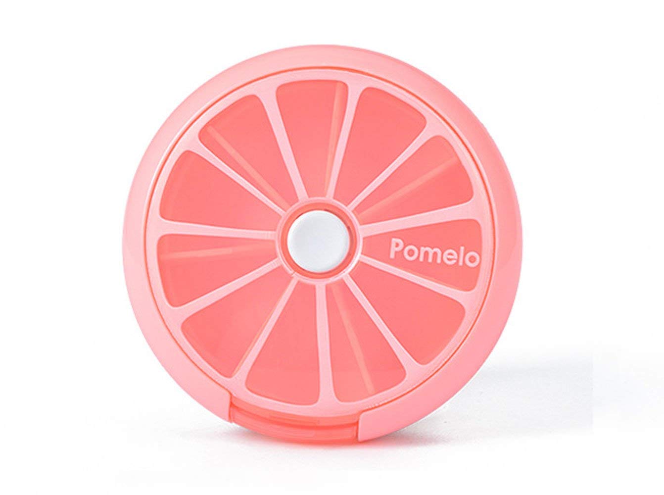 INVODA Pill Cases Pill Box Weekly 3 Times 7 Compartments Large Medicine Pill Organizer (Pomelo 1PCS) โ image 1