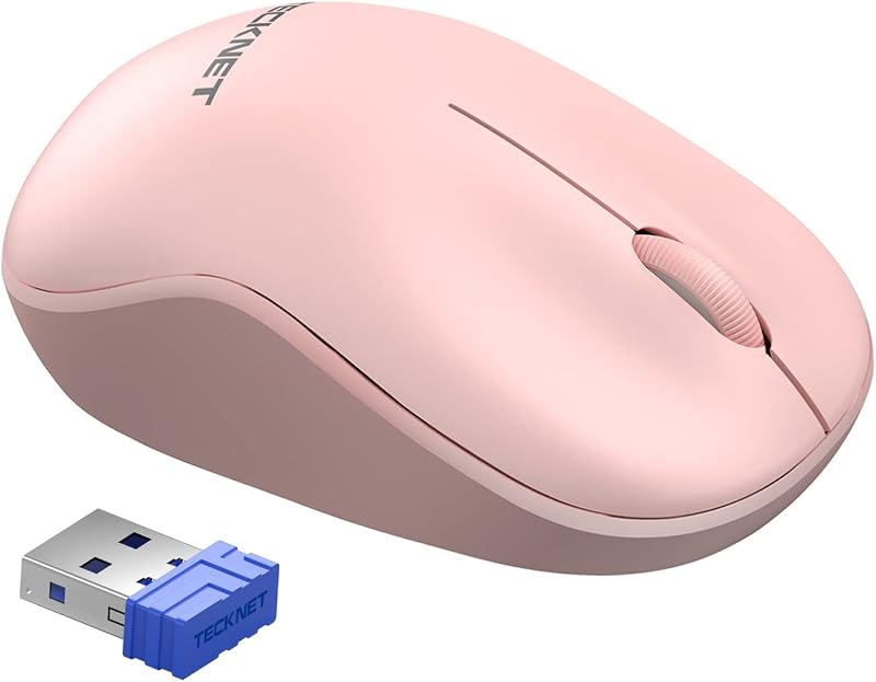 TECKNET Silent Wireless Mouse 3200 DPI 5 DPI Levels 10m USB Receiver
