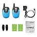 Walkie Talkies A7 For Kids Long Range Top Rated Gifts Mini Unisex Toys For Boys And Girls Children Outdoor Activities Lithium Battery Interphone Rechargeable 2 Way Ham Radio FRS(Blue Pair) By Luiton