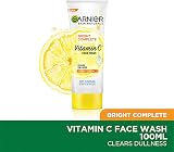 Garnier Skin Naturals Light Fairness Face Wash 100g Brightening Vitamin C Yuzu view 2