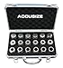 AccusizeTools - Metric ER Collet 3mm to 20mm by 1mm ER-32 Collet 18 Pcs/Set in Fitted Strong Aluminium Box, #3350-0585