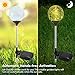 OxyLED Solar Garden Path Lights Outdoor, Solar Globe Light Stakes, Color-Changing LED Garden Light Landscape Lighting, Auto On/Off Dusk to Dawn (2 Pack)