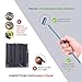 Teivio Set of 16 Stainless Steel Straws with Carry Bag, Drinking Metal Reusable Straws with Cleaning Brush and Silicone Tips and case for 30 Oz - Multicolor