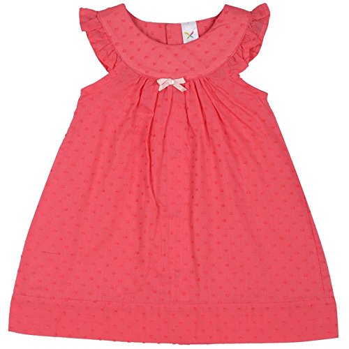 red color baby frock