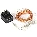 Kohree 120 Micro LED Christmas String Lights on 40 Feet Copper Wire, Seasonal Decor Rope Lights for Festival, Christmas, Wedding, Holiday and Party With UL certified 3.5V Power Adapter Warm White