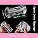 ZHNA Male Sex toys for men delay spray Trainer seks mens sex toys sex male adult toys sex products. (Color Crystal Clear)