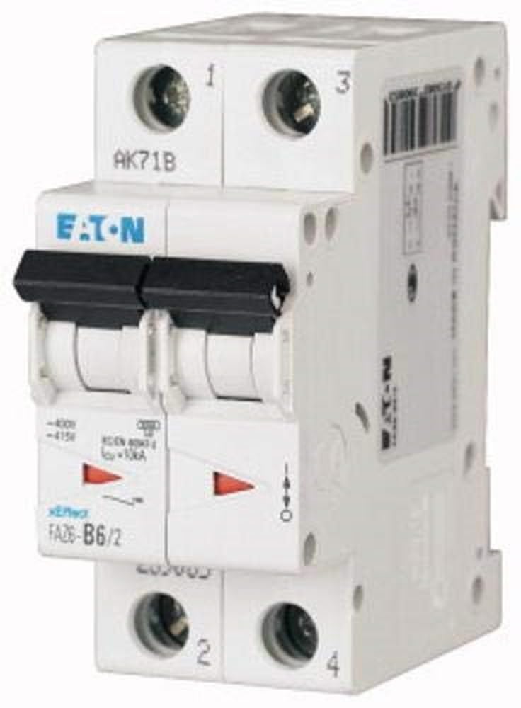 EATON FAZ6-C16/2 Automatic Magnetic Switch FAZ6, 2P, 16A, C Curve