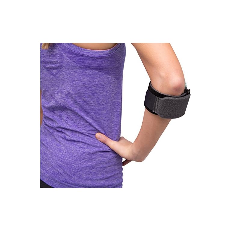 Aircast Pneumatic Armband Tennis/Golfers Elbow Support Strap, One Size