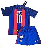 NEW 2016/2017 Messi #10 FC Barcelona Home Jersey & Shorts for Kids/Youth