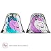 SEGORTS Sequin Mermaid Drawstring Bag Reversible Sequin Dance Bag for Girls Kids­ (DB-UnicornStyle)