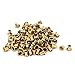 uxcell 2.9mm x 4mm Double Sided Brass Plated Hollow Rivets Tool Gold Tone 100 Pcs