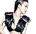 L'VOW Real Natural Feather Epaulet Shrug Shawl Scapular Shoulder Wrap Halloween (Y- Black)