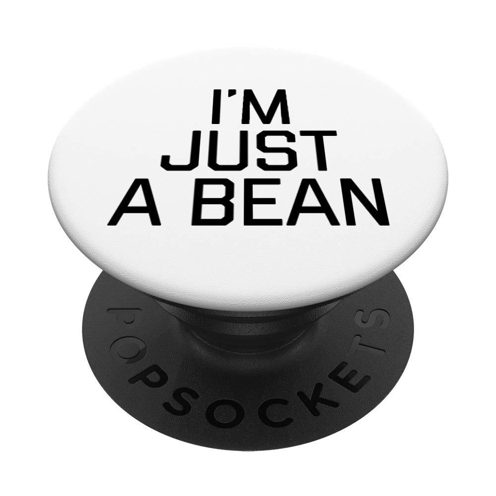 Green Bean Girl women saying I'm just a bean PopSockets PopGrip: Swappable Grip for Phones & Tablets