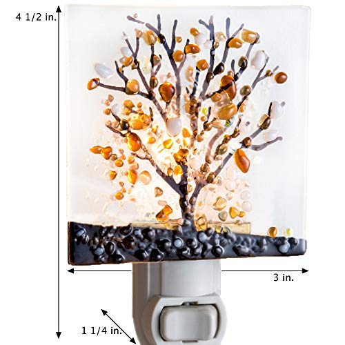 Tree Night Light Decorative Accent Lite Wall Plug in Nightlight for Hallway Bedroom Bathroom Kitchen - //coolthings.us