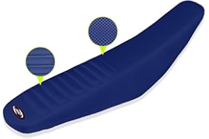 PROOTOM Motorcycle Seat Cover Universial Dirt Bike Gripper Soft Seat Cover Cushion with Particle Surface for CRF YZF RM KXF KLX TTR SX EXC (Blue)