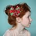 QtGirl Christmas Hair Bows Ribbon Hairbow Alligator Clips for Teenager Kids in