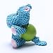 Durable Dog Squeaker Toys for Aggressive Chewers Boredom Small Dogs (Blue Hippo)